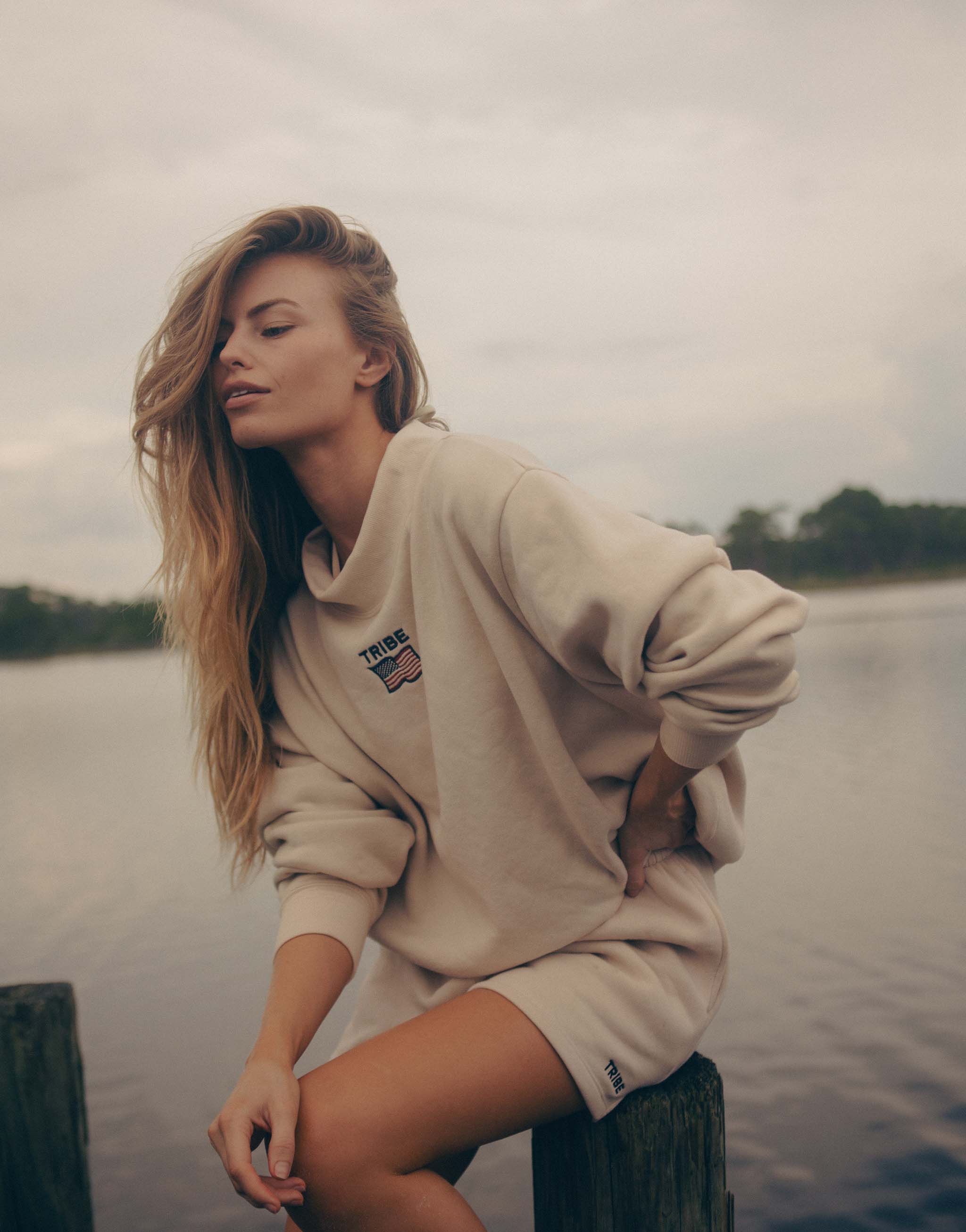 Americana Butter Mock Neck