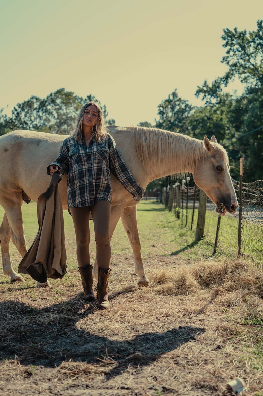 Ribbed Leggings - Coastal Countryside