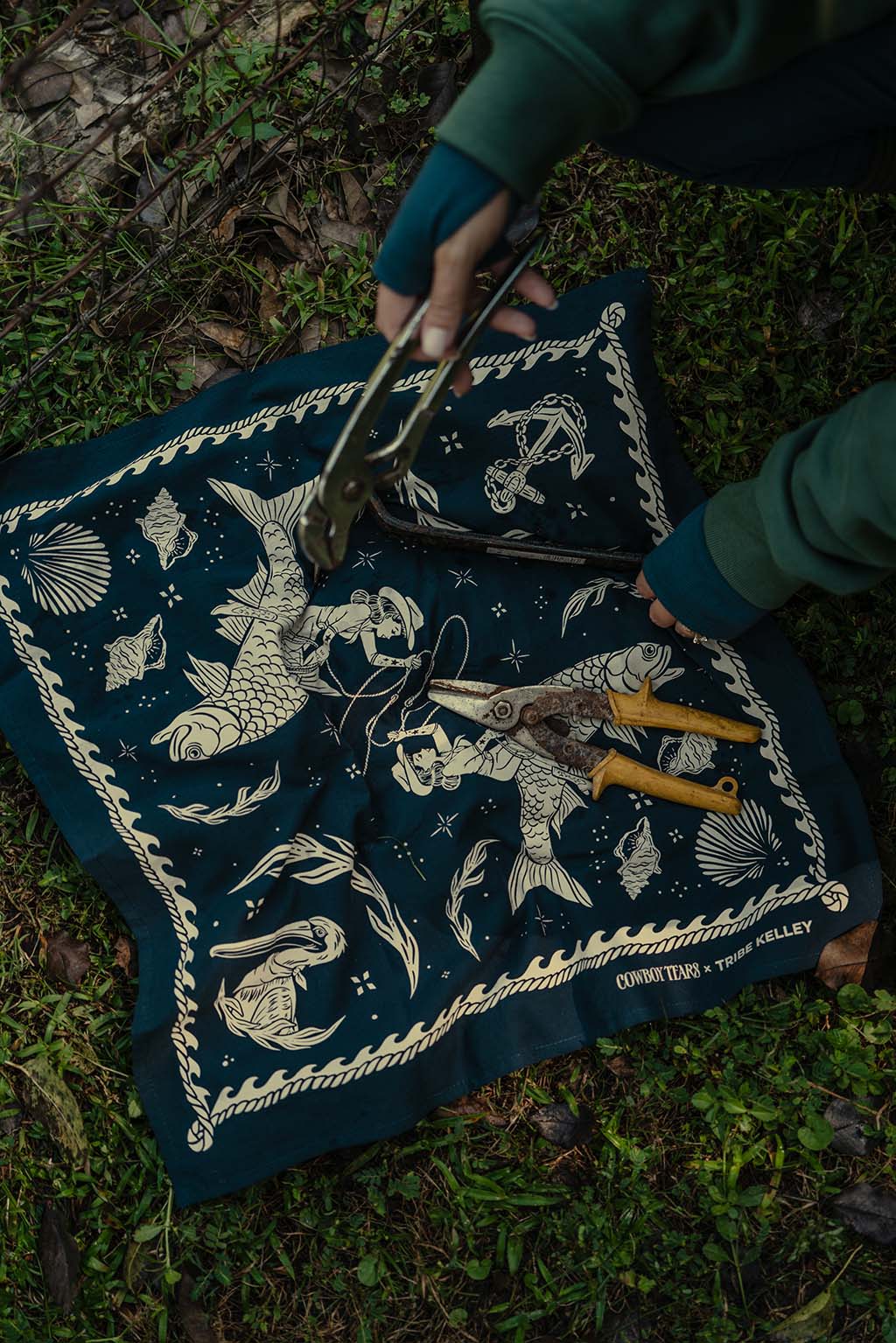 Cowboy Tears x Tribe Kelley Bandana