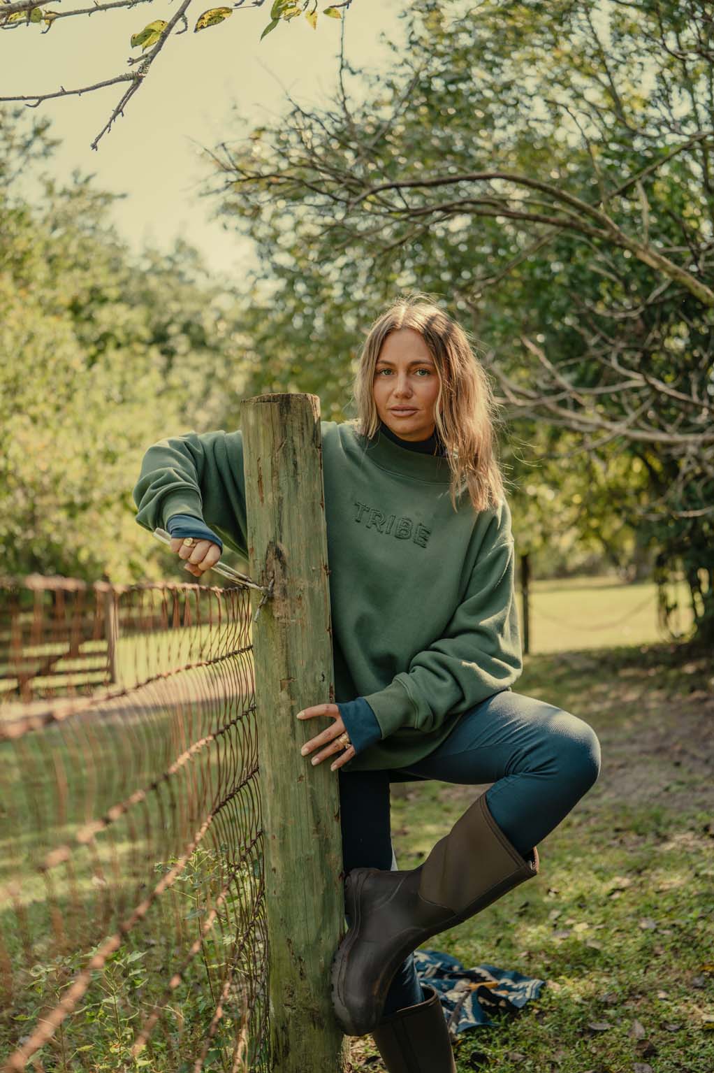 Ribbed Leggings - Coastal Countryside