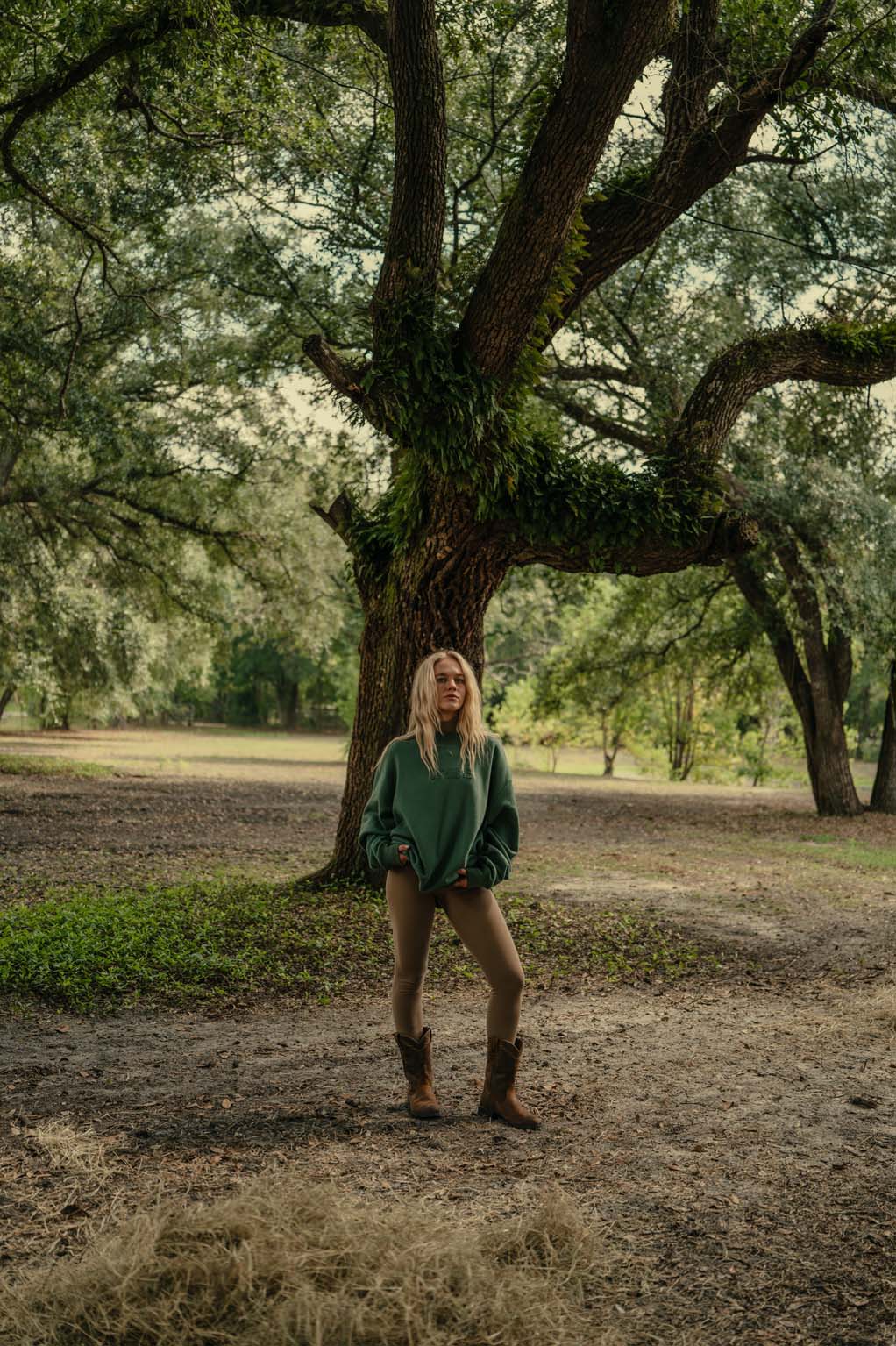 Ribbed Leggings - Coastal Countryside