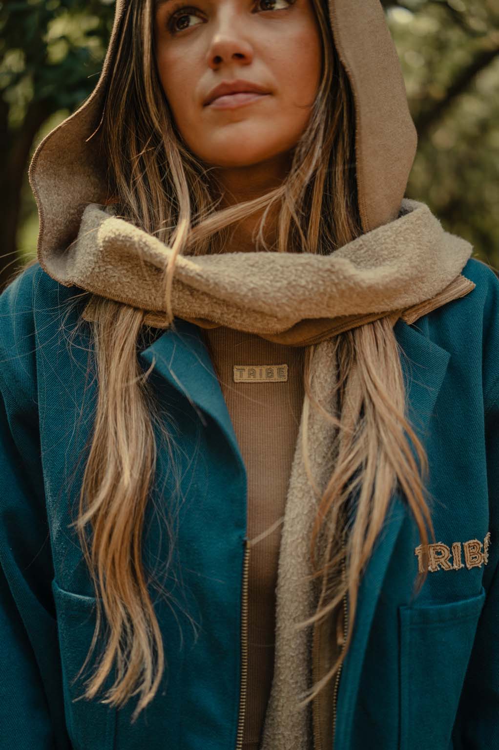 Hood Scarf - Coastal Countryside