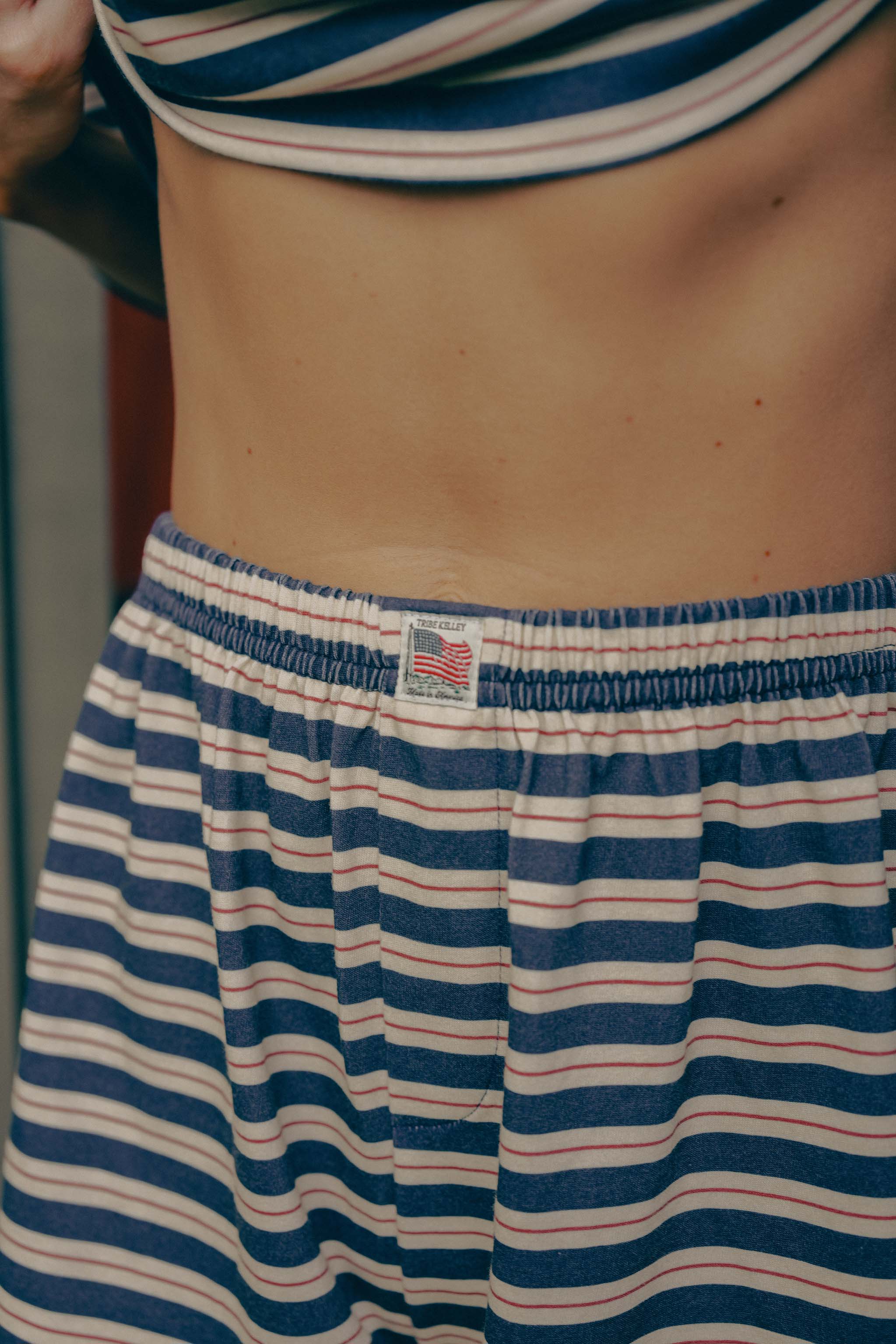 American Made Striped Boxer