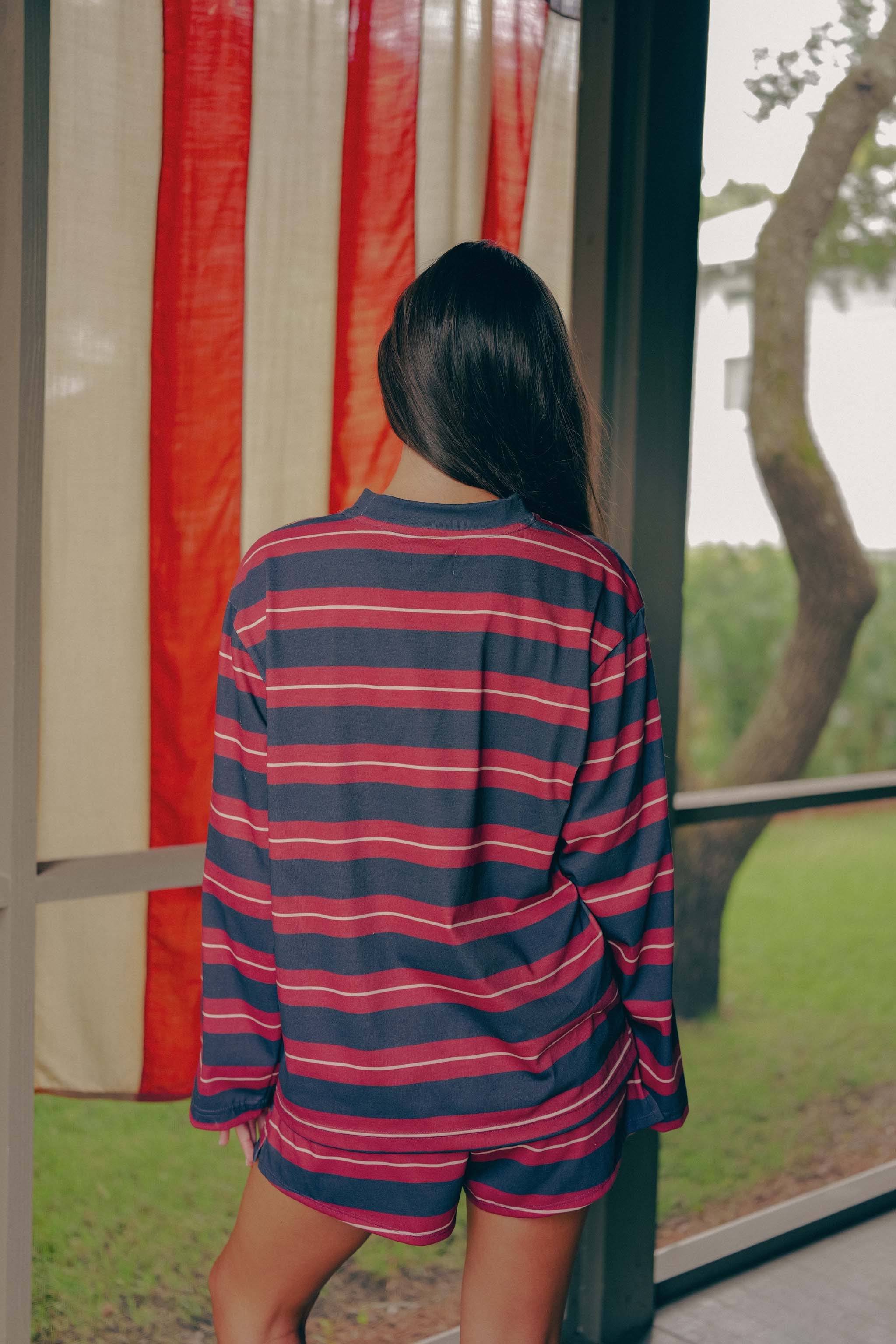 American Made Striped Wide Sleeve