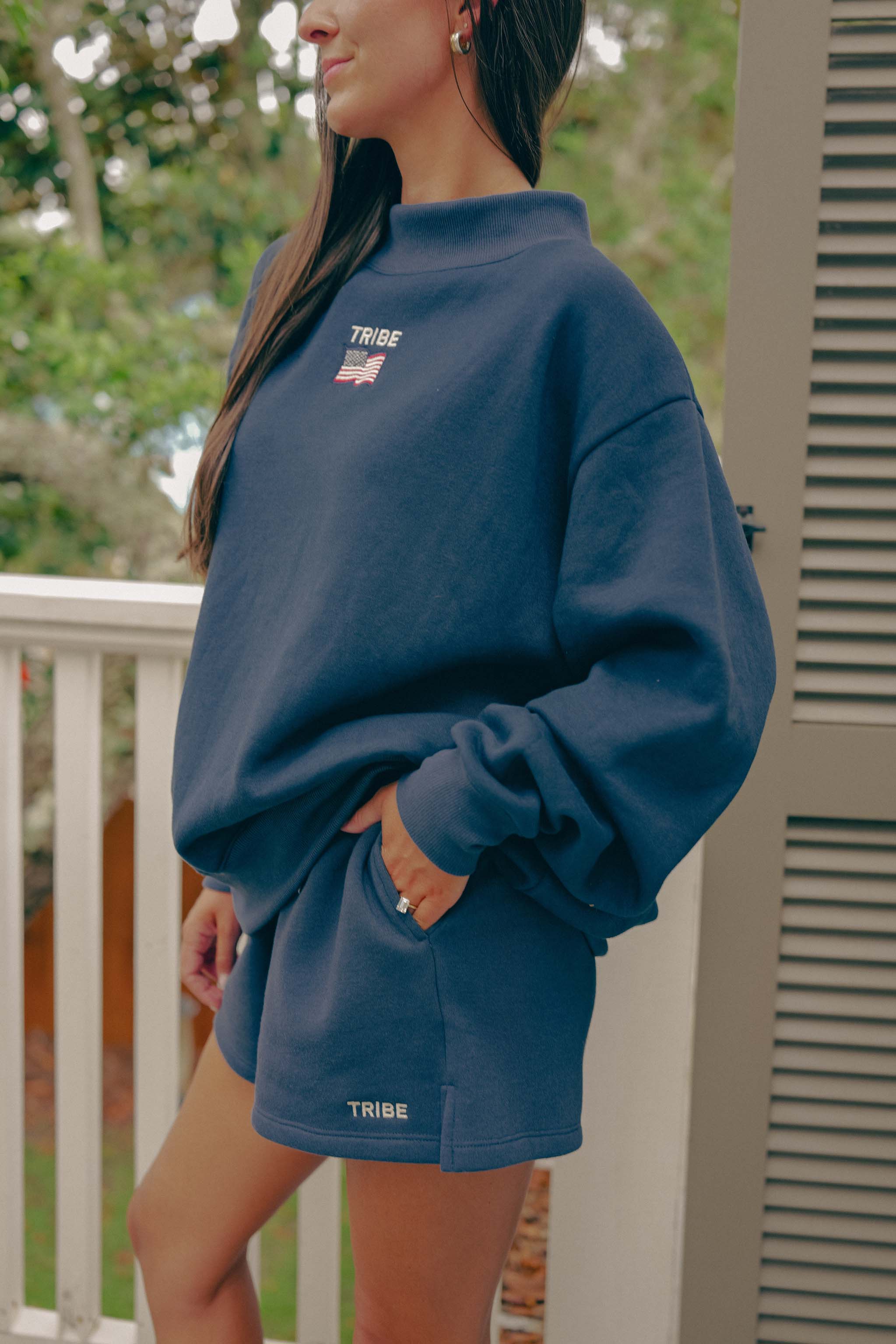 Americana Butter Mock Neck