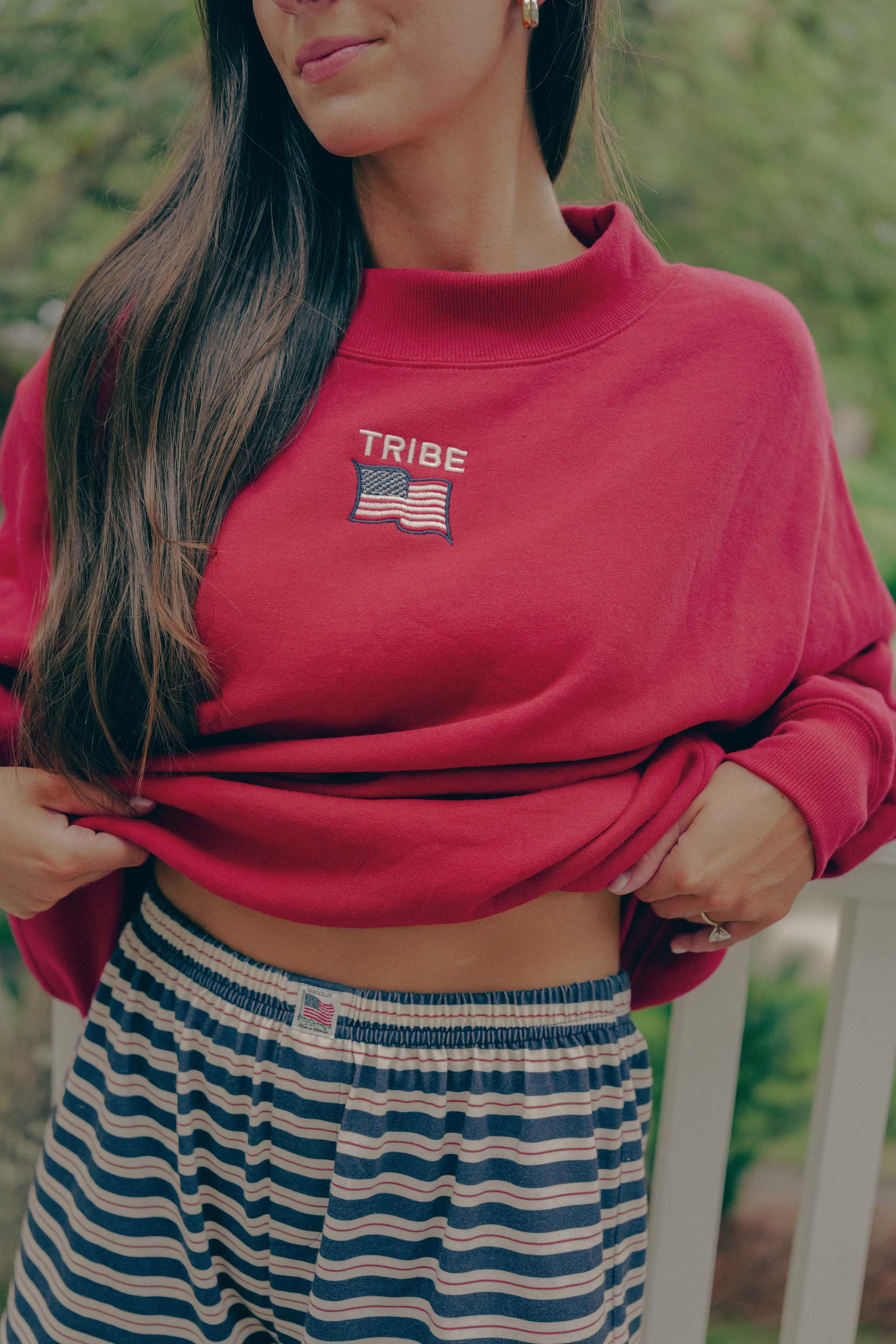 Americana Butter Mock Neck