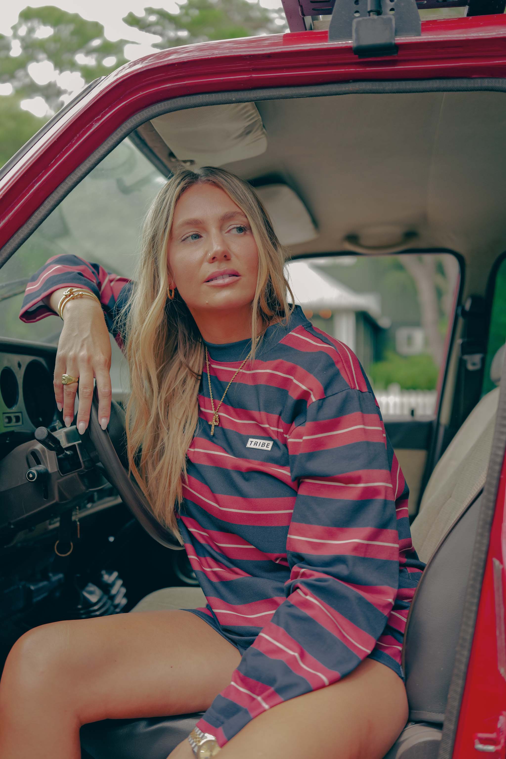 American Made Striped Wide Sleeve