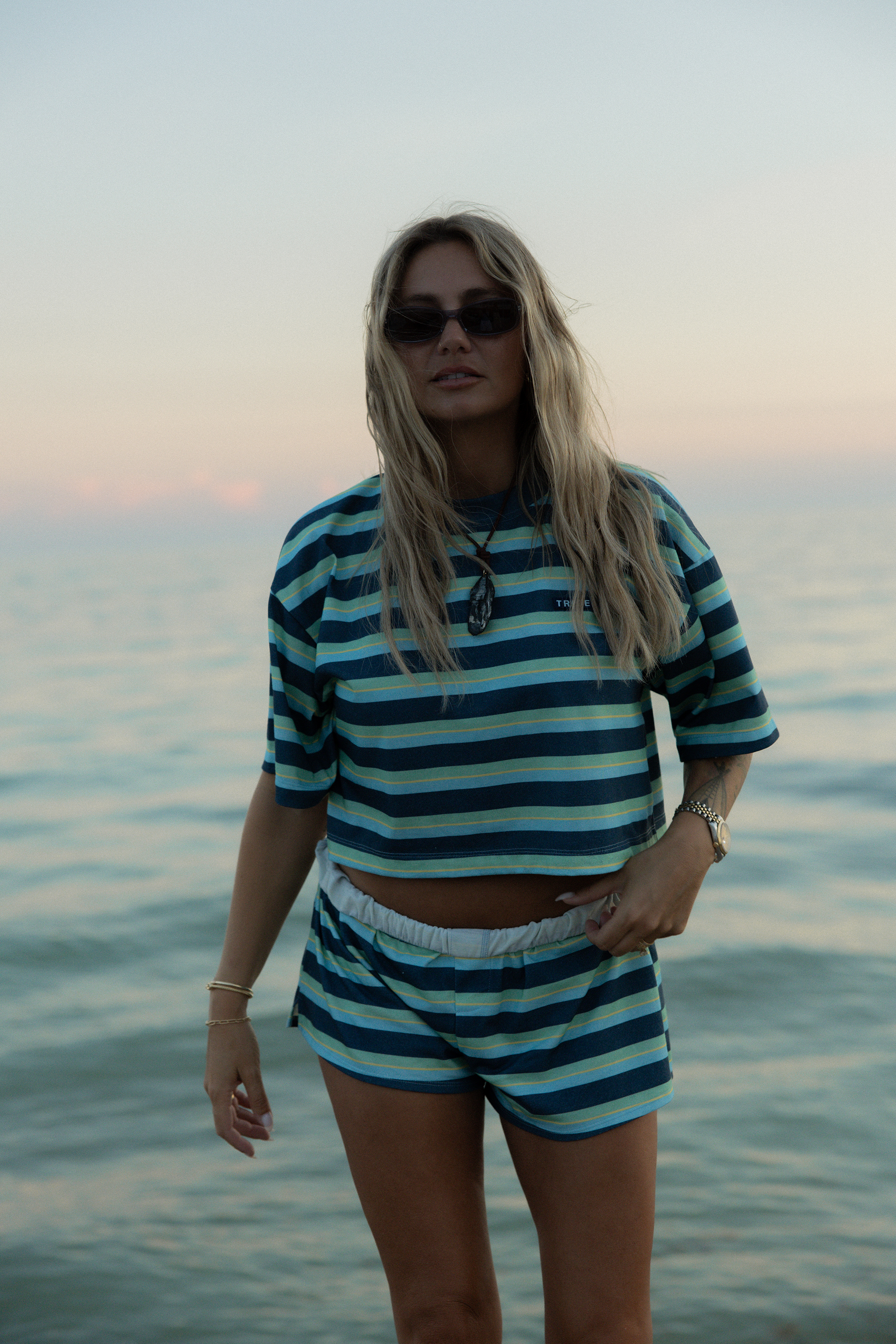 Striped Boxy Tee - Way Down South