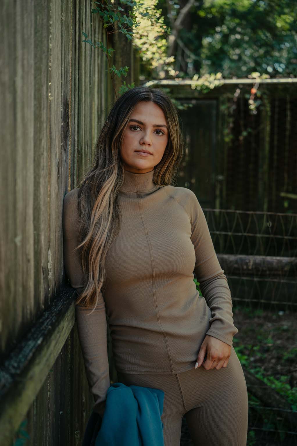 Ribbed Mock Neck - Coastal Countryside