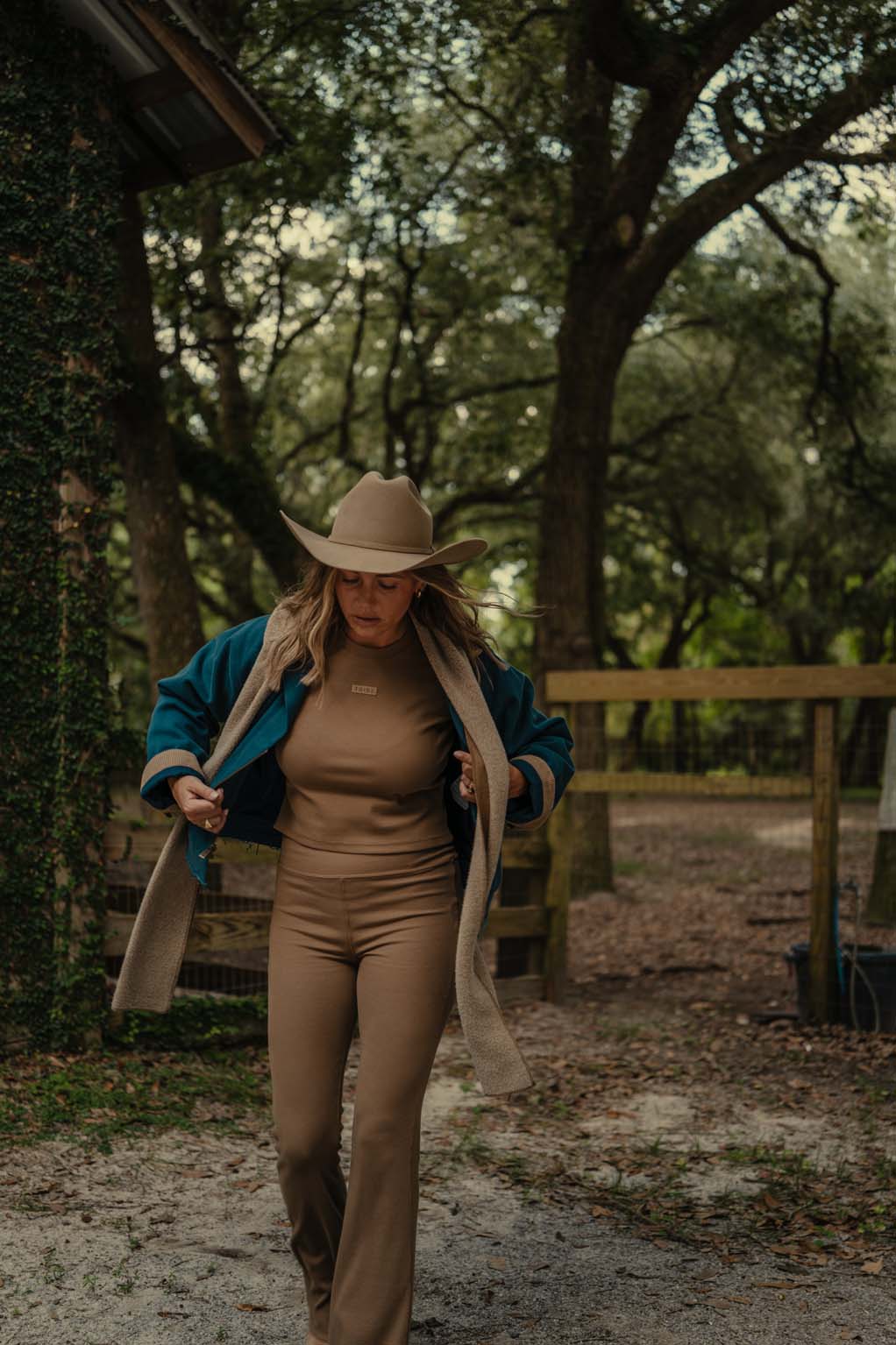 Ribbed Flare Leggings - Coastal Countryside