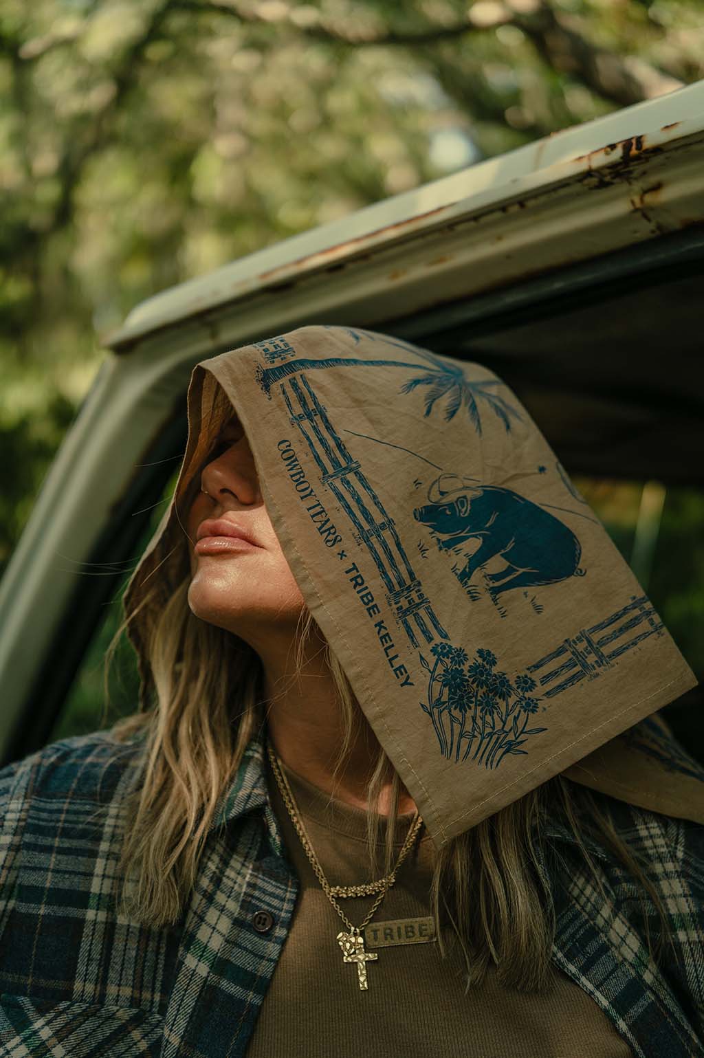 Cowboy Tears x Tribe Kelley Bandana