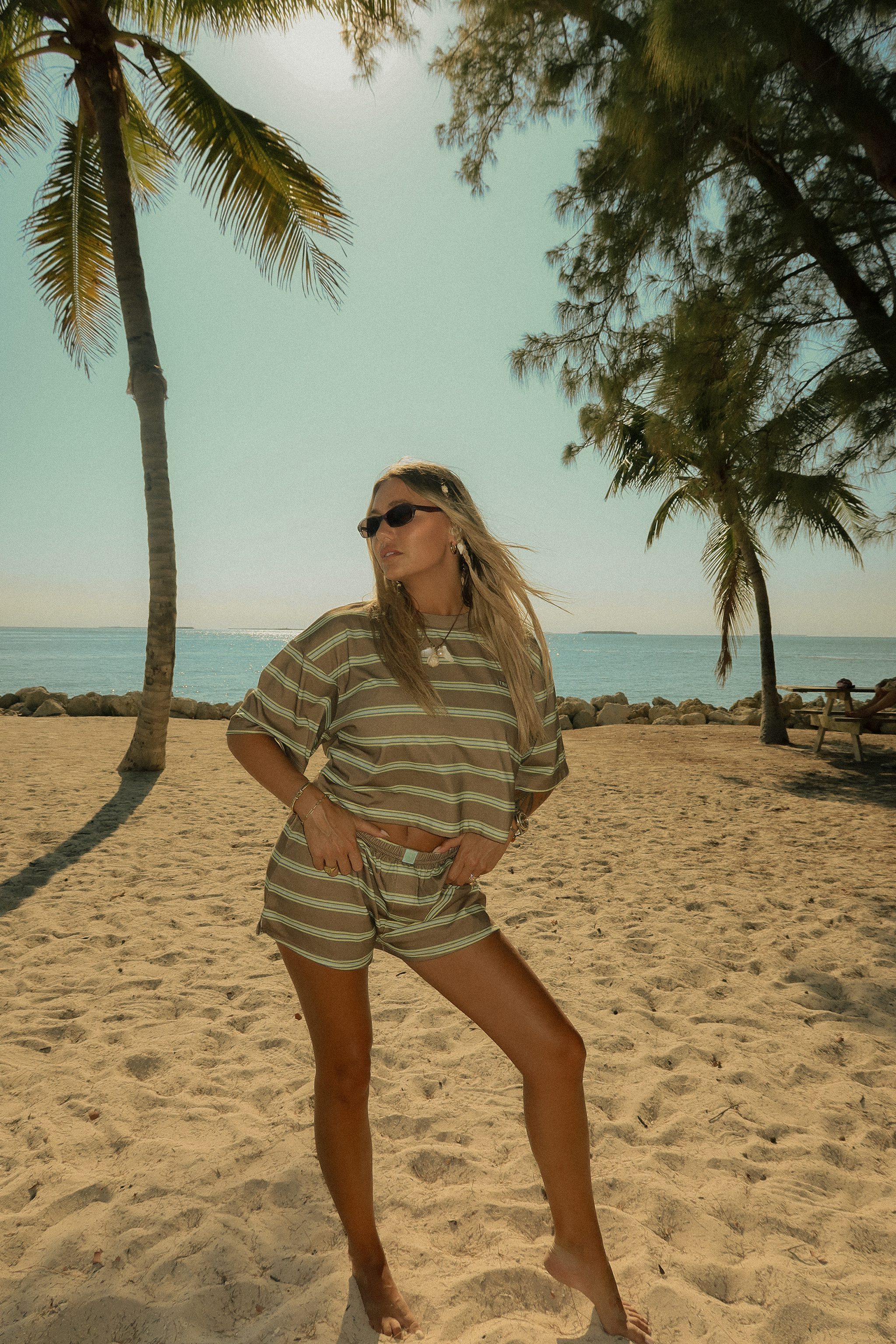 Striped Boxy Tee - Way Down South