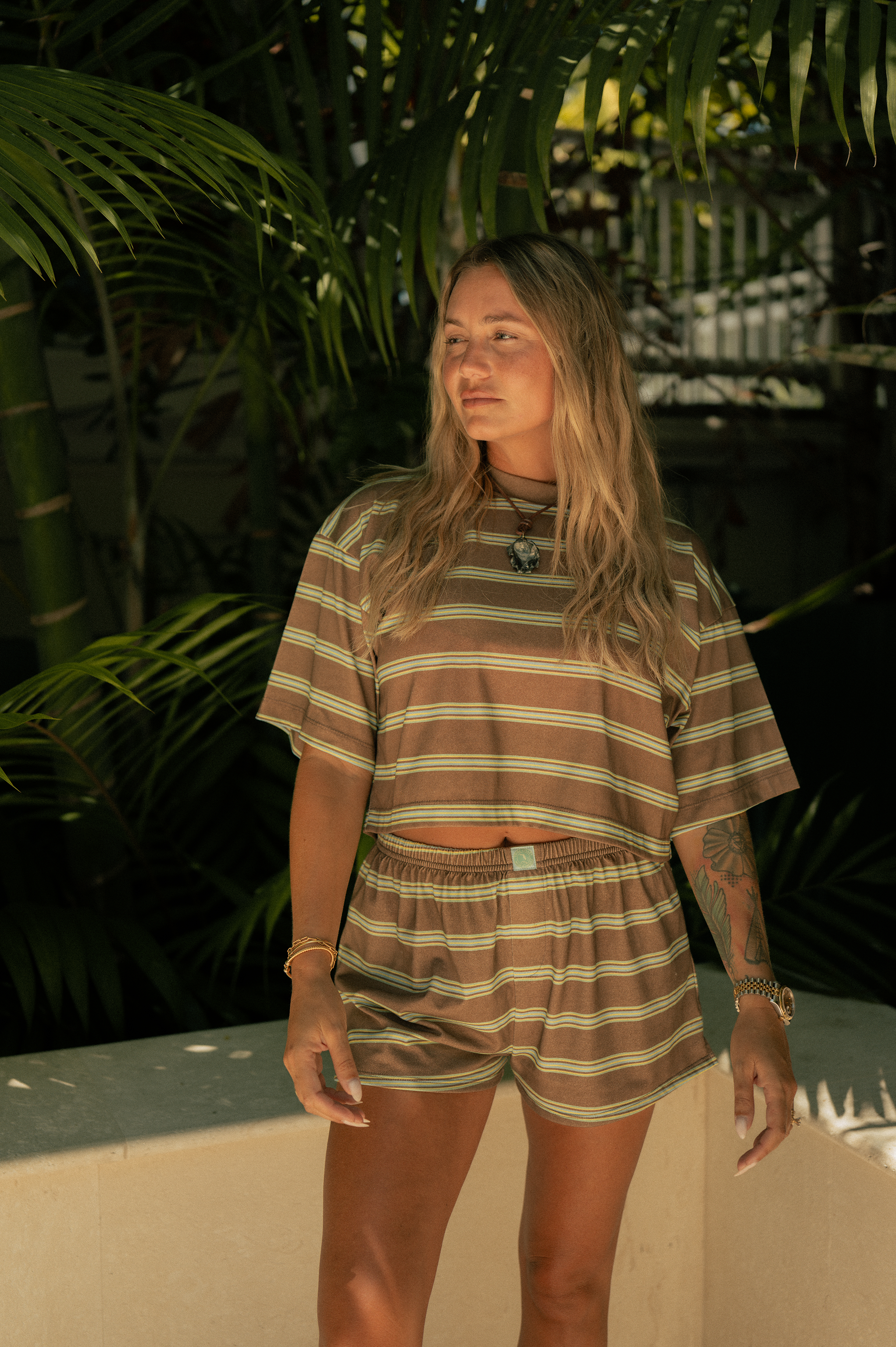 Striped Boxy Tee - Way Down South