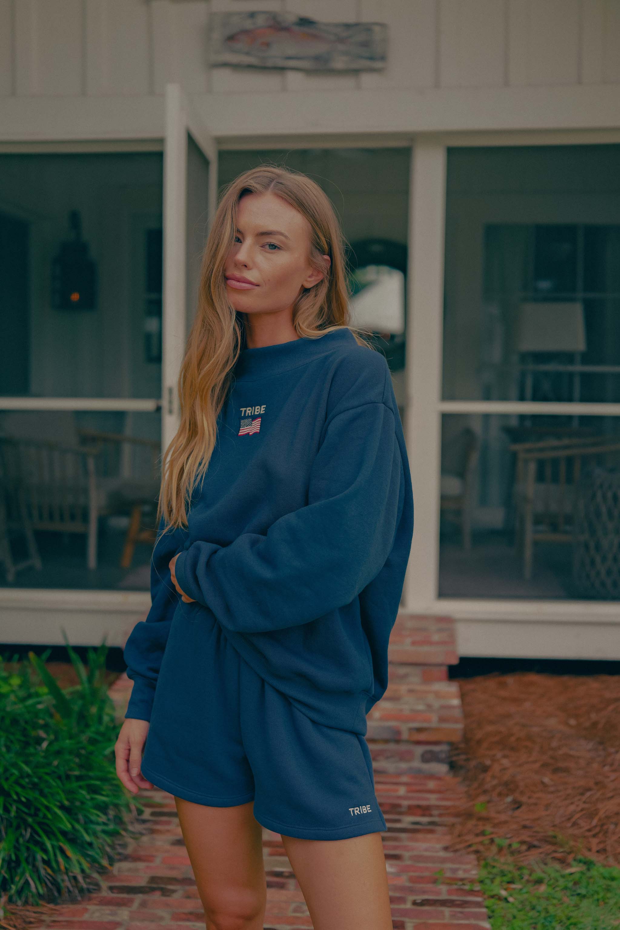 Americana Butter Mock Neck