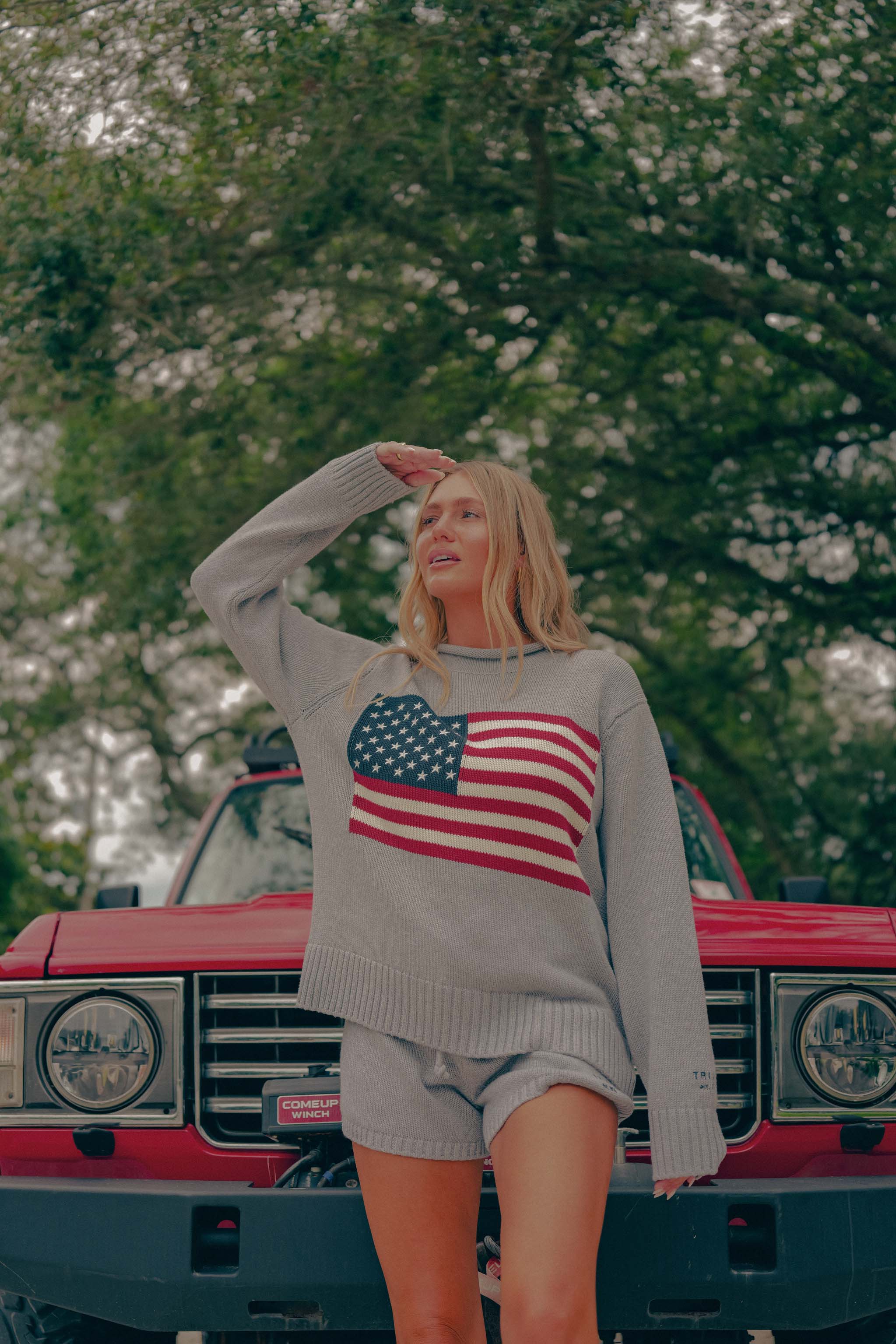 Americana Sweater Shorts
